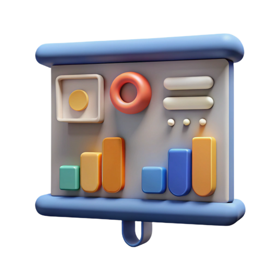 impressive minimalist Data Presentation in Research Lab Cutout high resolution png