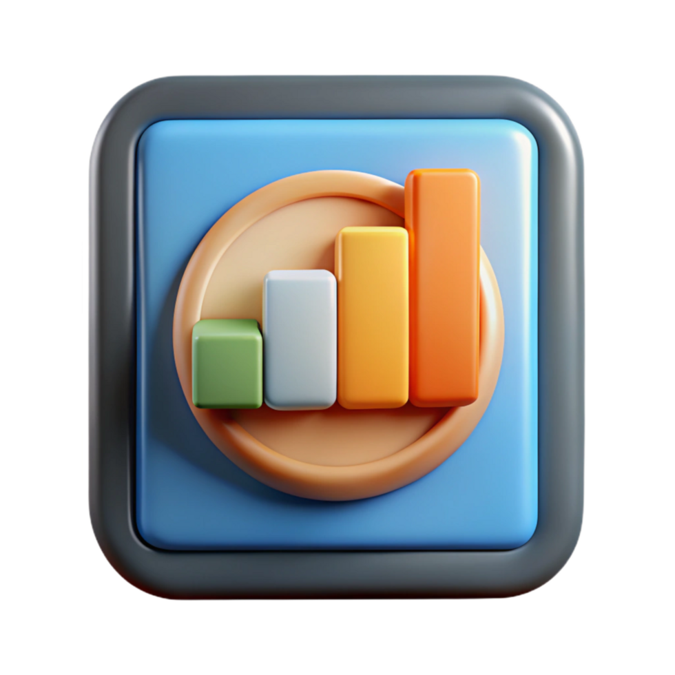 wonderful vintage Data Processing Icon Isolated with Progress Bar authentic png