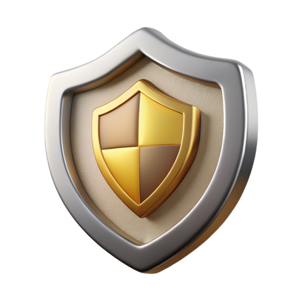 extraordinary modern Data Protection Shield Icon Gold Isolated exclusive png