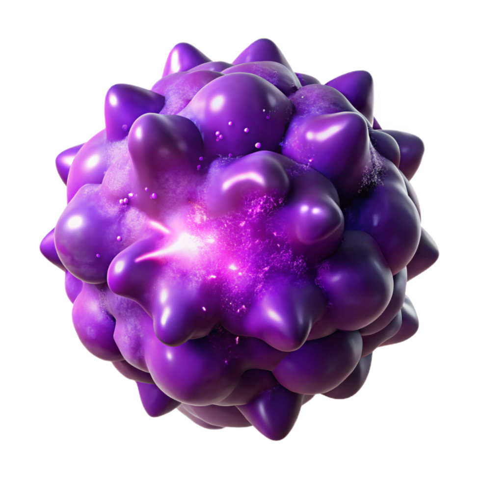 beautiful modern Deep Purple Cosmic Explosion Transparent Background 4K png