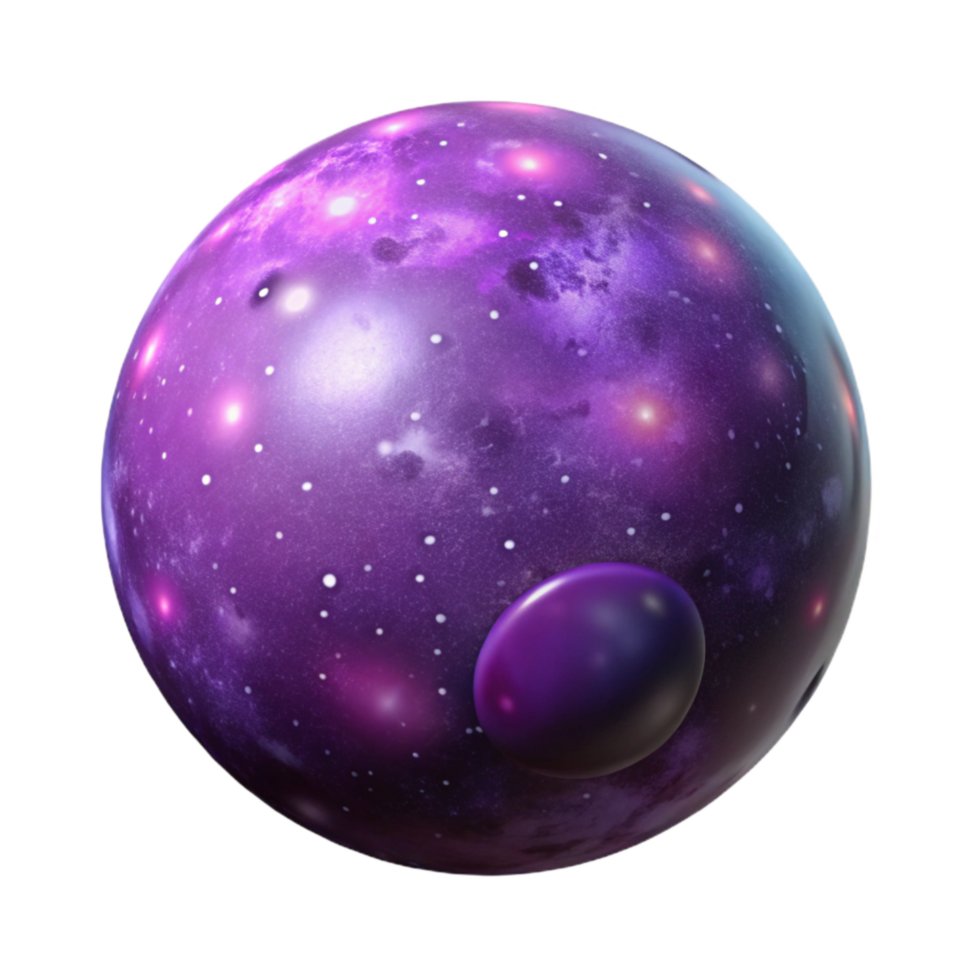 dramatic creative Deep Purple Galactic Center Transparent Background exclusive png