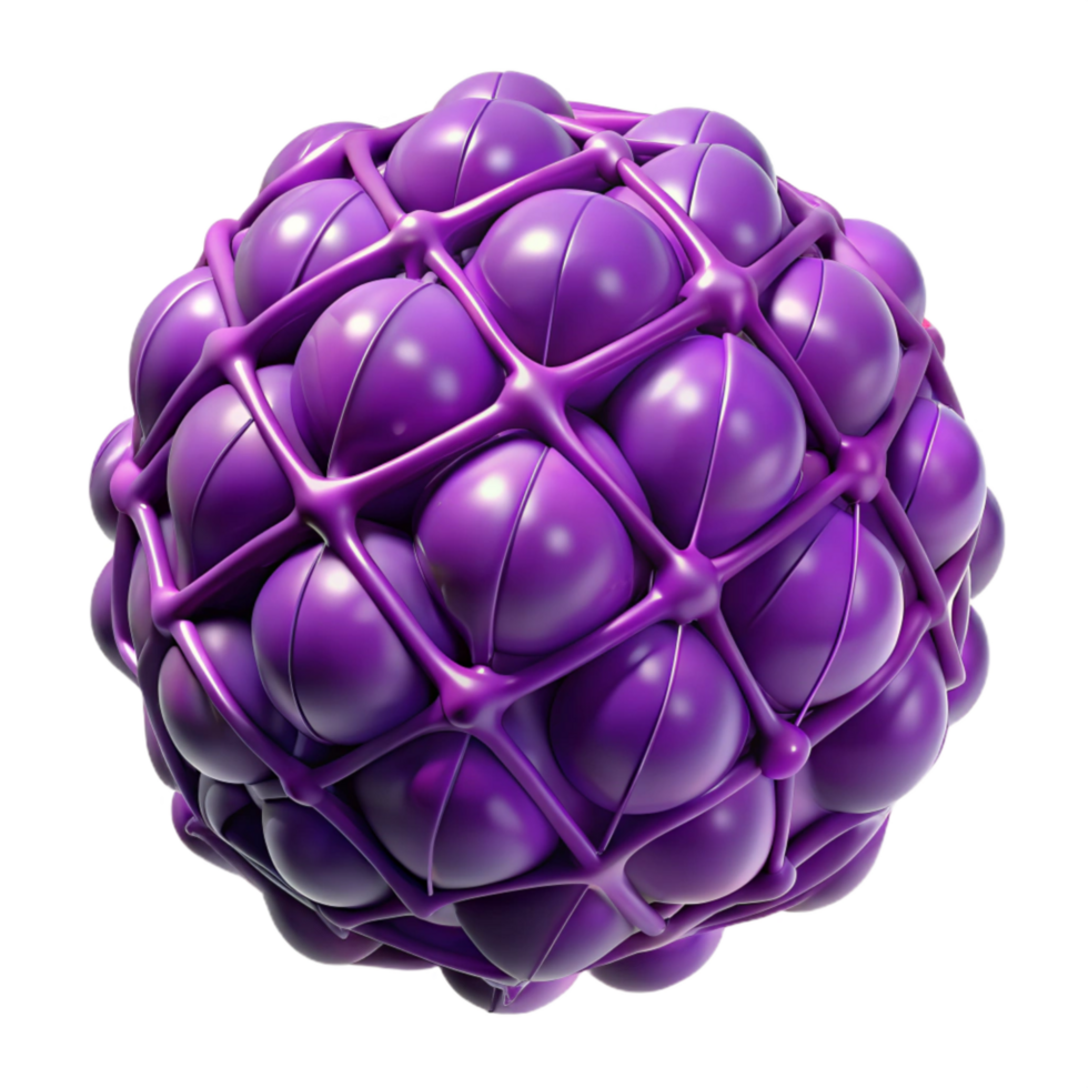 beautiful artistic Deep Purple Neural Network Visualization Transparent Background original png