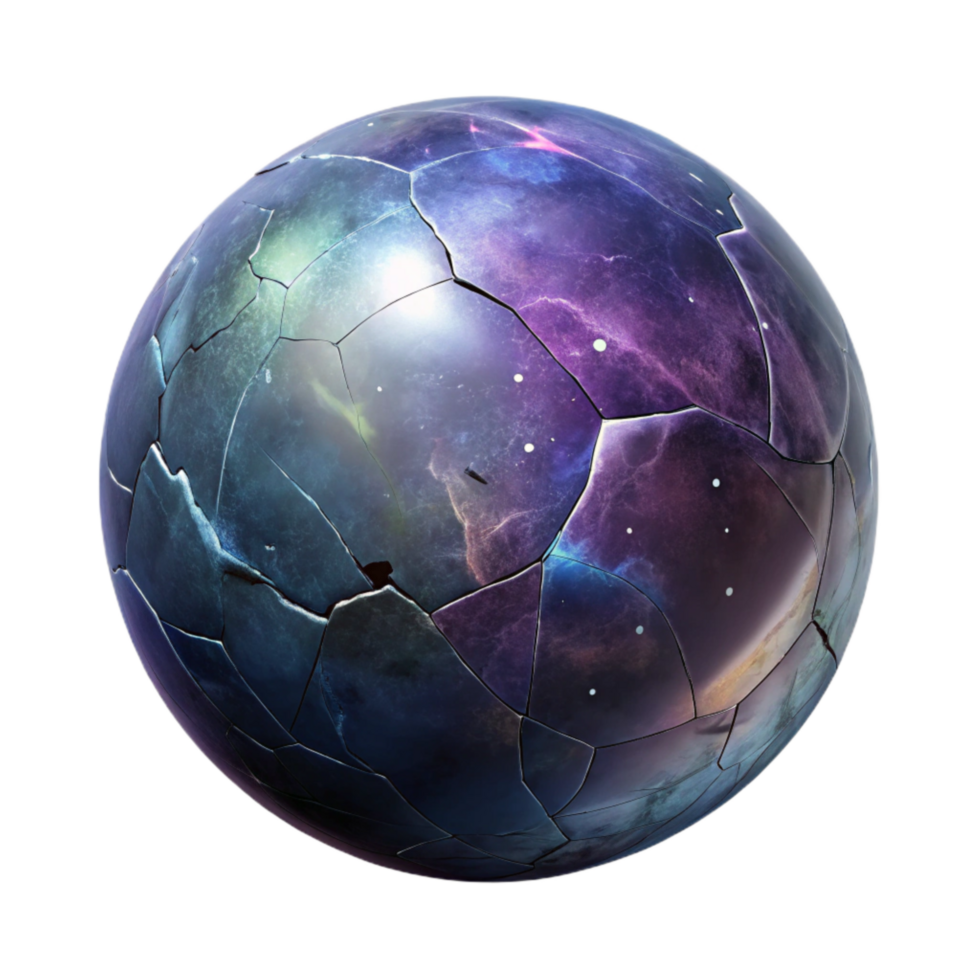 beautiful classic Deep Space Through Cracked Lens Transparent Background genuine png