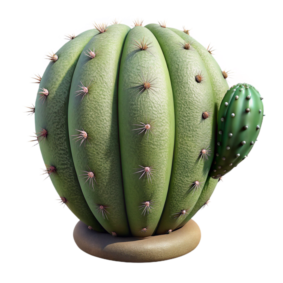beautiful classic Desert Cactus Prickly Texture Isolated detailed png
