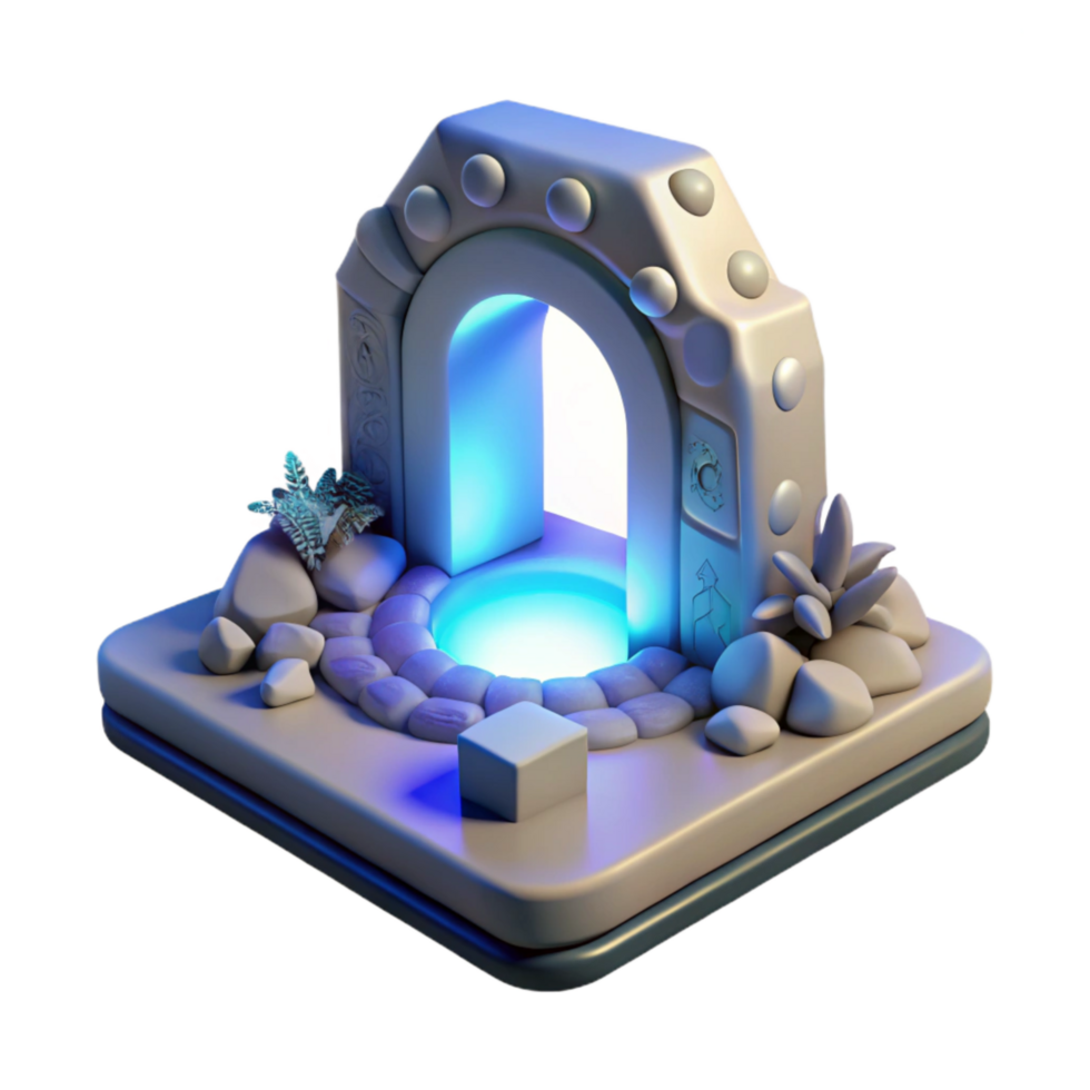 wonderful modern Digital Afterlife Portal White Light Transparent Background exclusive png