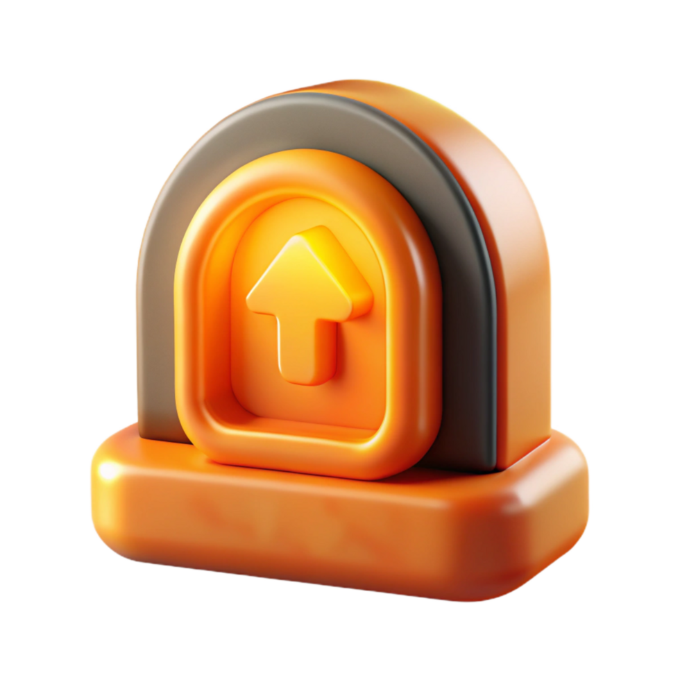 extraordinary traditional Digital Afterlife Upload Orange Glow Transparent Background exclusive png