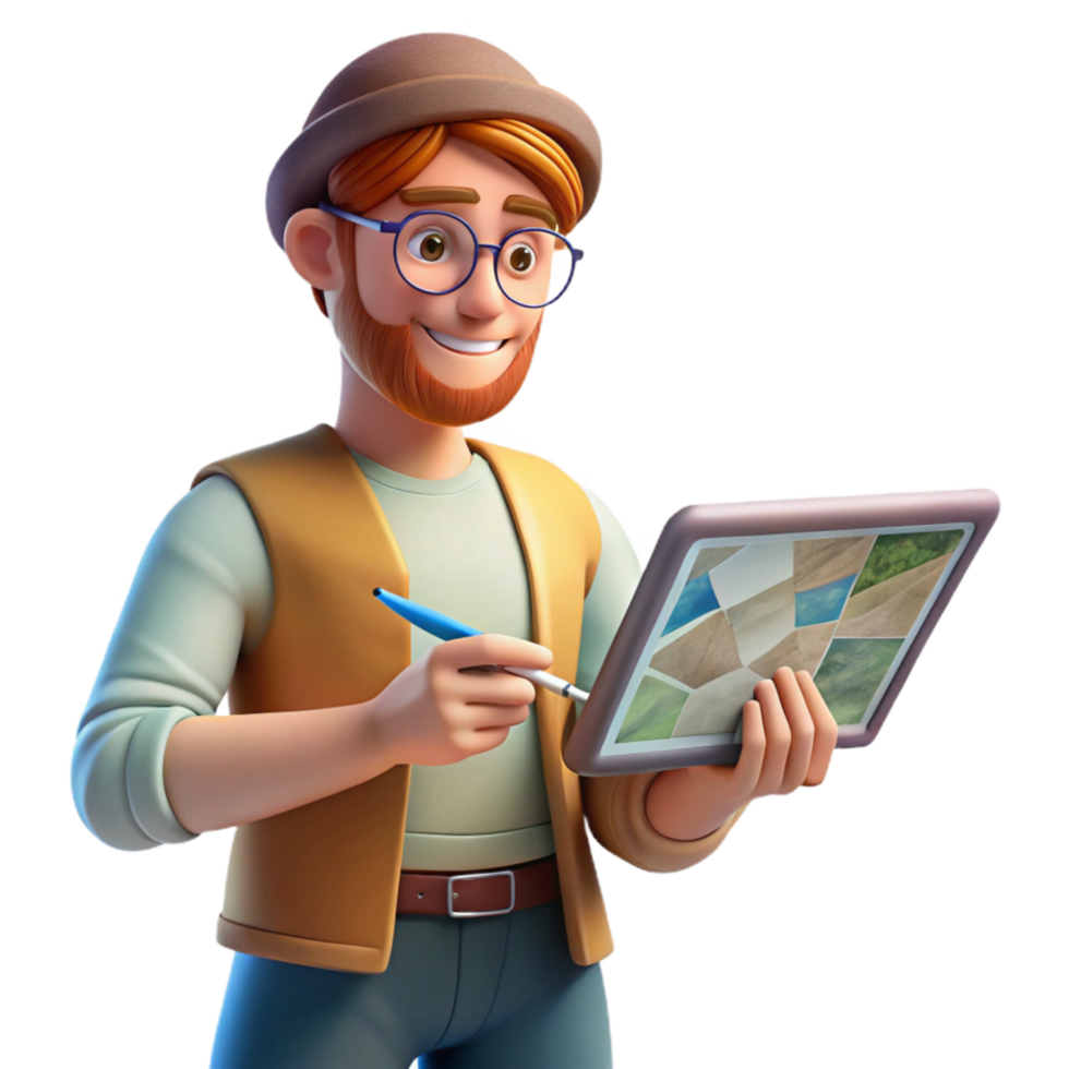 dramatic contemporary Digital Artist Sketching on a Tablet with Ai Assistance Transparent professional png
