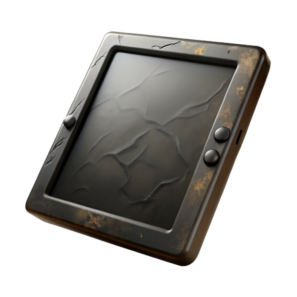 dramatic rustic Digital Art Tablet Black Isolated professional png
