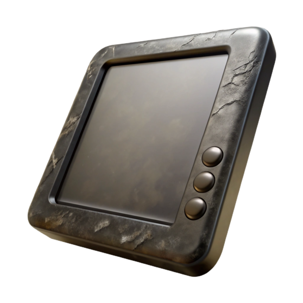 impressive vintage Digital Art Tablet Black Isolated original png