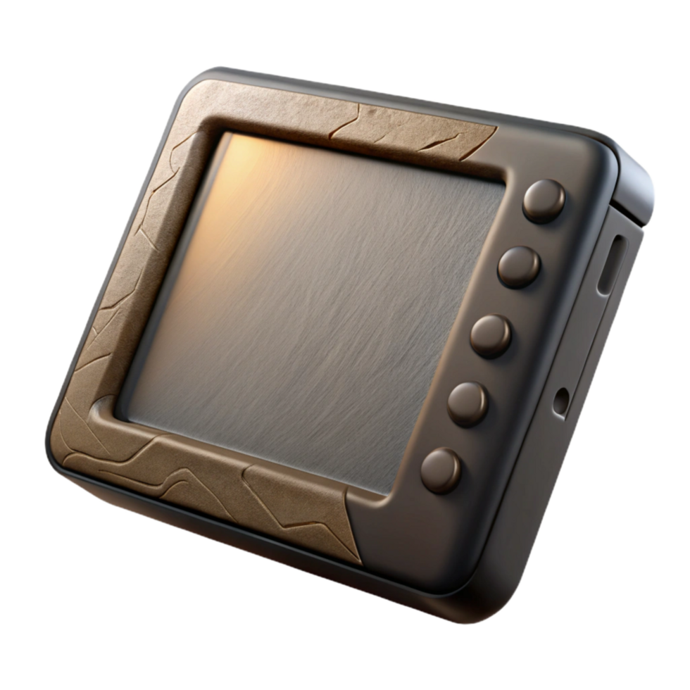 magnificent vintage Digital Art Tablet Black Isolated high resolution png