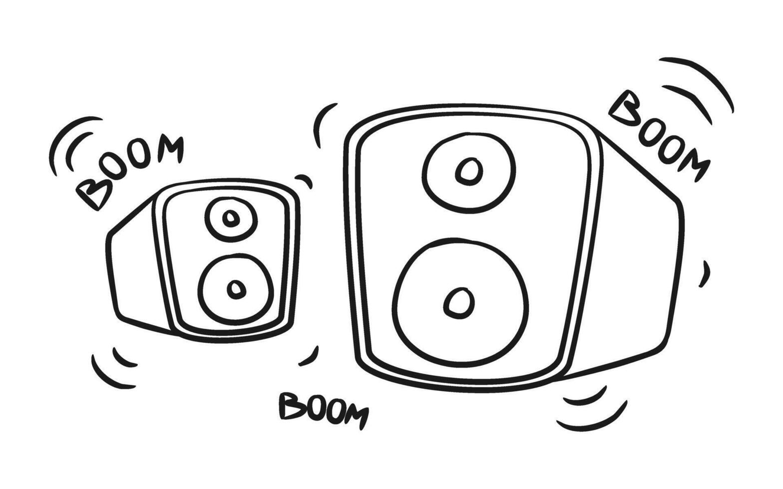 Stereo Sound Speaker vector