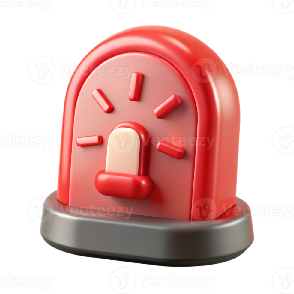 extraordinary classic Digital Clock Alarm Icon Flashing Red Isolated authentic png