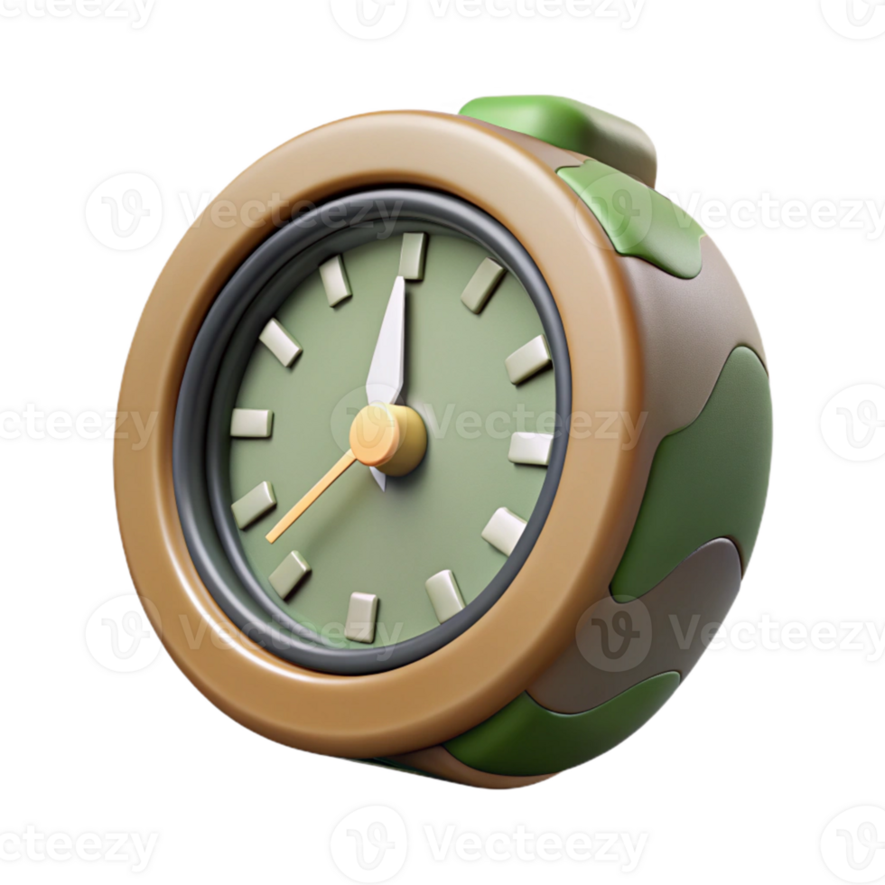 impressive classic Digital Clock Displaying Military Time Cutout Transparent Background premium png