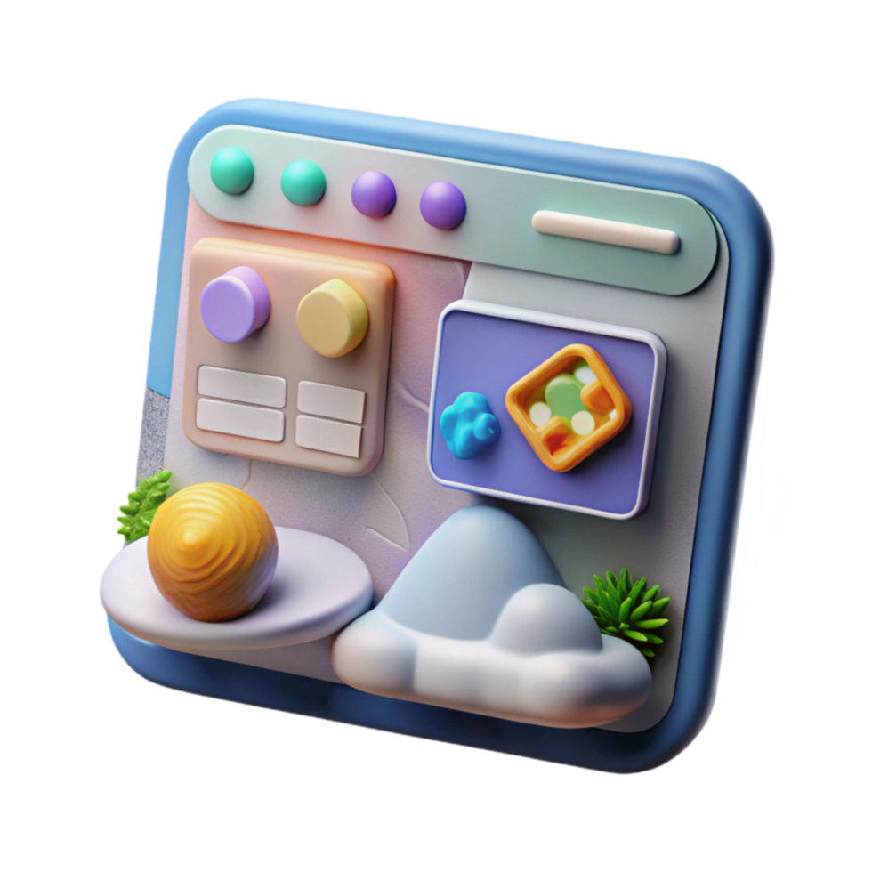 extraordinary vintage Digital Conservation Platform Isolated Website Interface authentic png