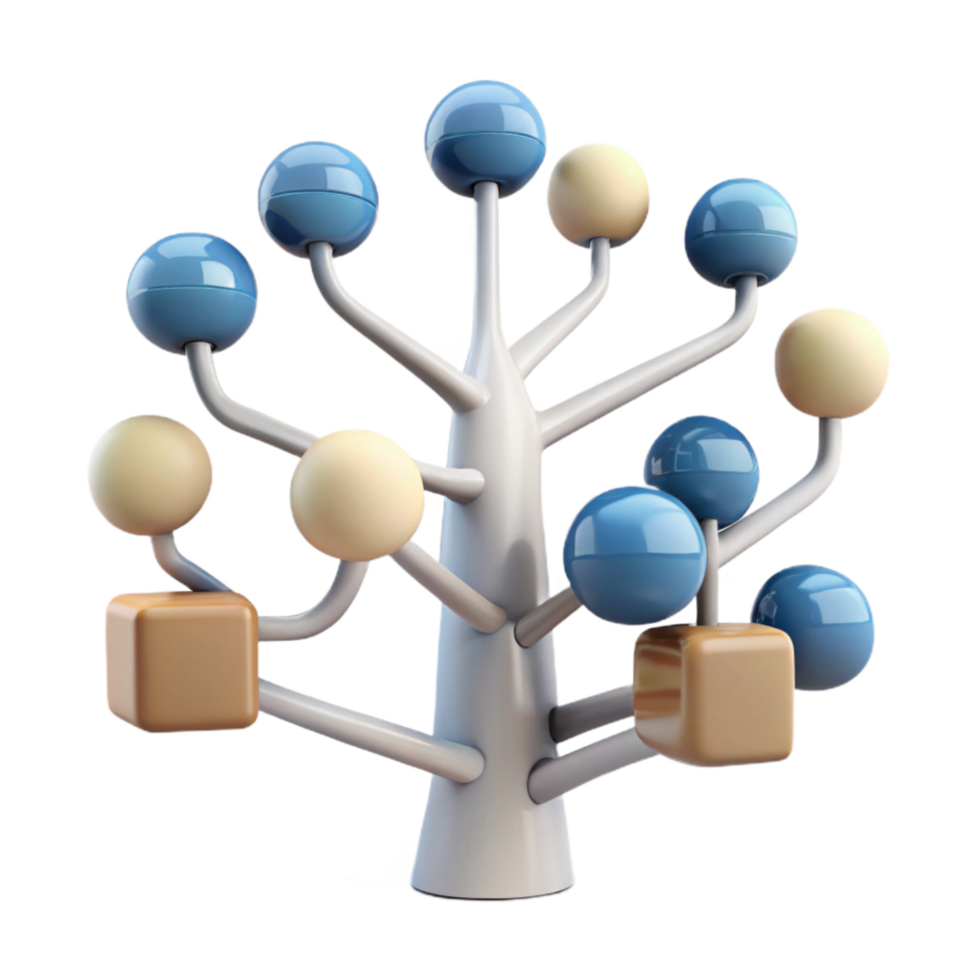 stunning traditional Digital Evolution Abstract Tree with Data Branches Cutout genuine png