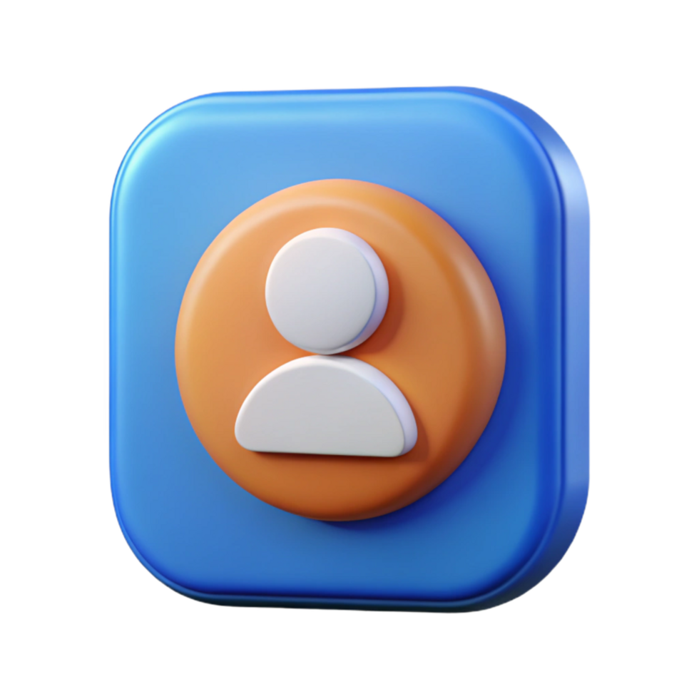 wonderful artistic Digital Friend Assistant App Icon Cutout Connection Symbol original png