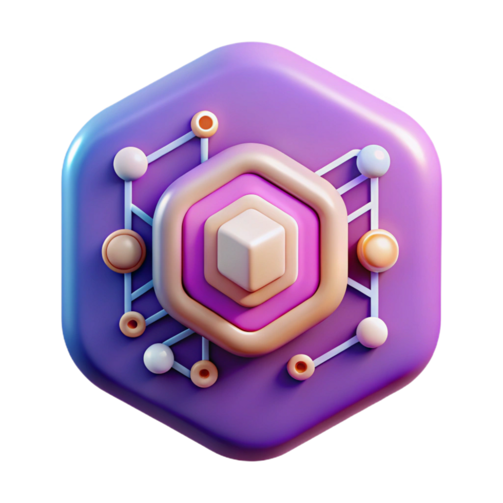 magnificent modern Digital Innovation Icon Isolated with Gradient Effect professional png