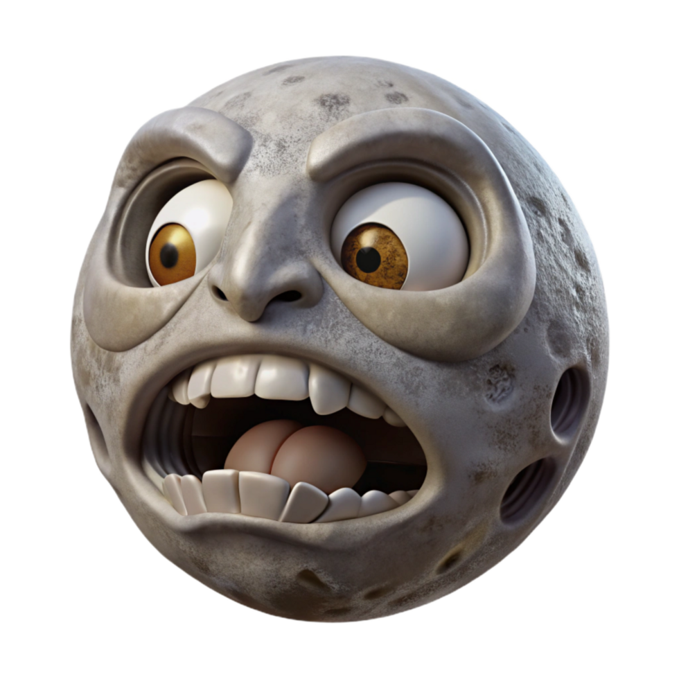 dramatic vintage Digital Nightmare Face Isolated on White high resolution png