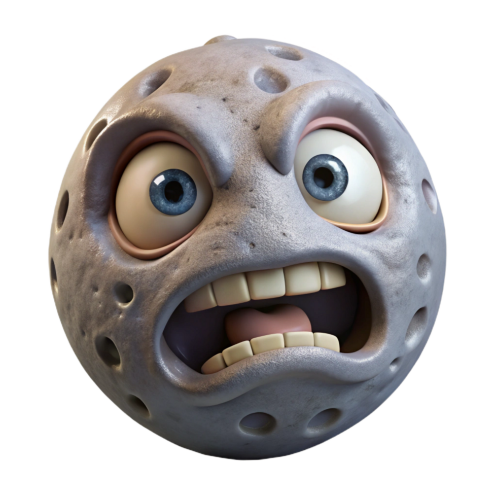 stunning traditional Digital Nightmare Face Isolated on White high quality png