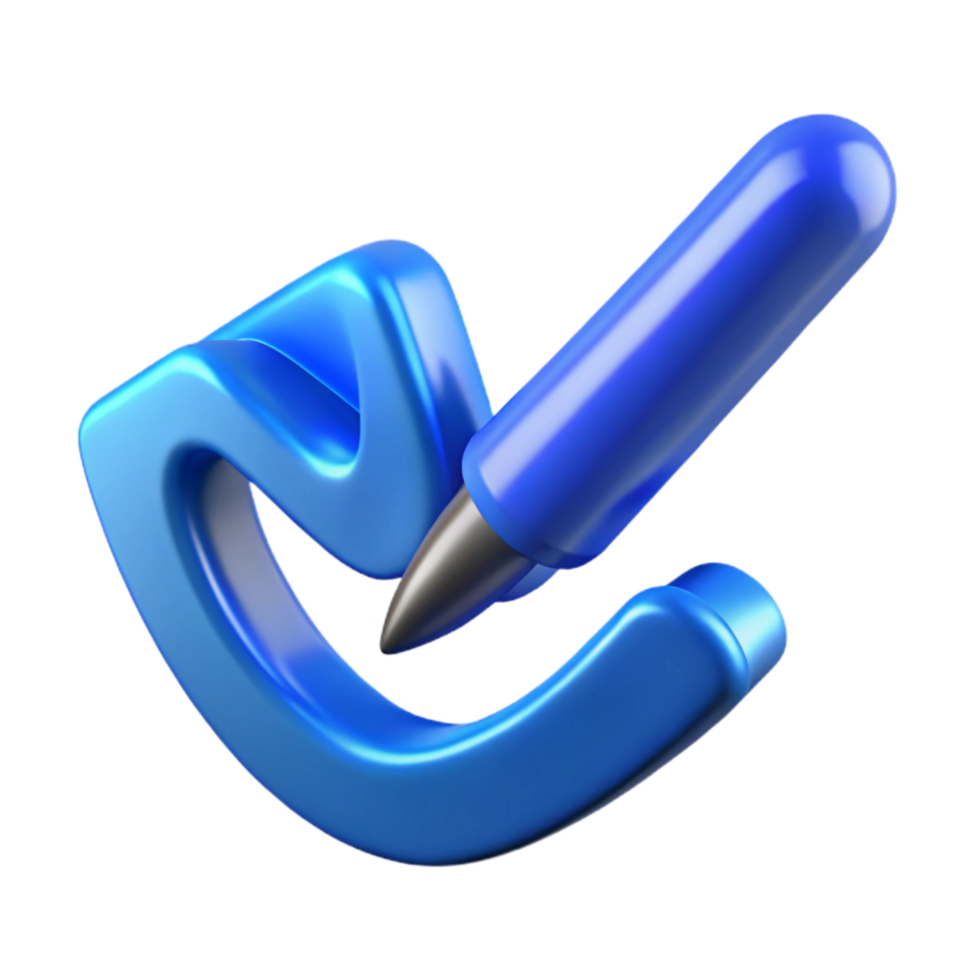 extraordinary classic Digital Signature Graphic with Blue Ink Transparent Background exclusive png