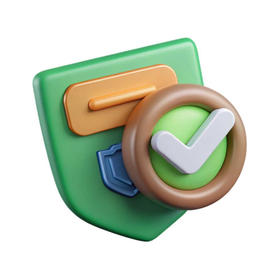 vibrant rustic Digital Signature Verification Icon Cutout with Green Checkmark authentic png