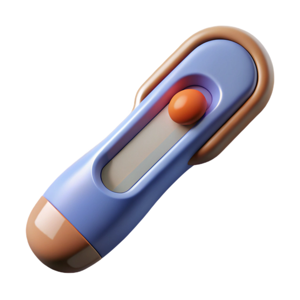 vibrant abstract Digital Thermometer Modern Design Isolated original png