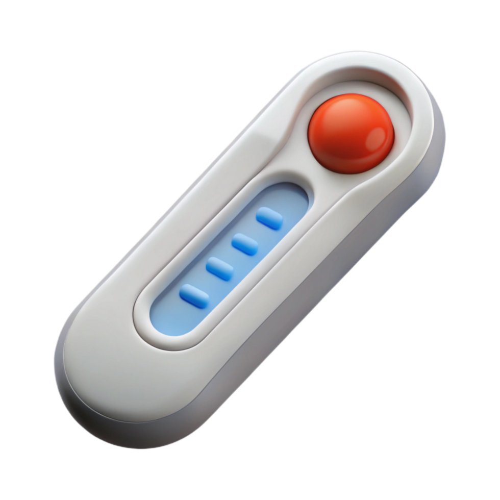 wonderful abstract Digital Thermometer White Plastic Cutout 4K png