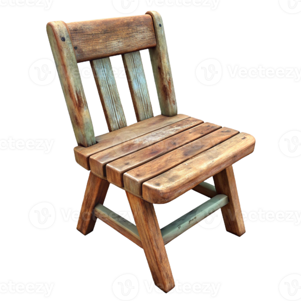 wonderful traditional Dilapidated Wooden Chair Isolated genuine png