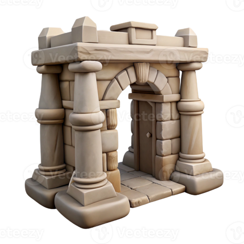 extraordinary modern Dimensional Gateway Ancient Ruins Isolated Element exclusive png
