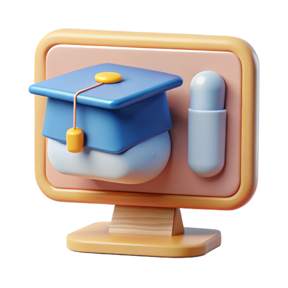 serene classic Distance Learning Platform Interface Isolated professional png