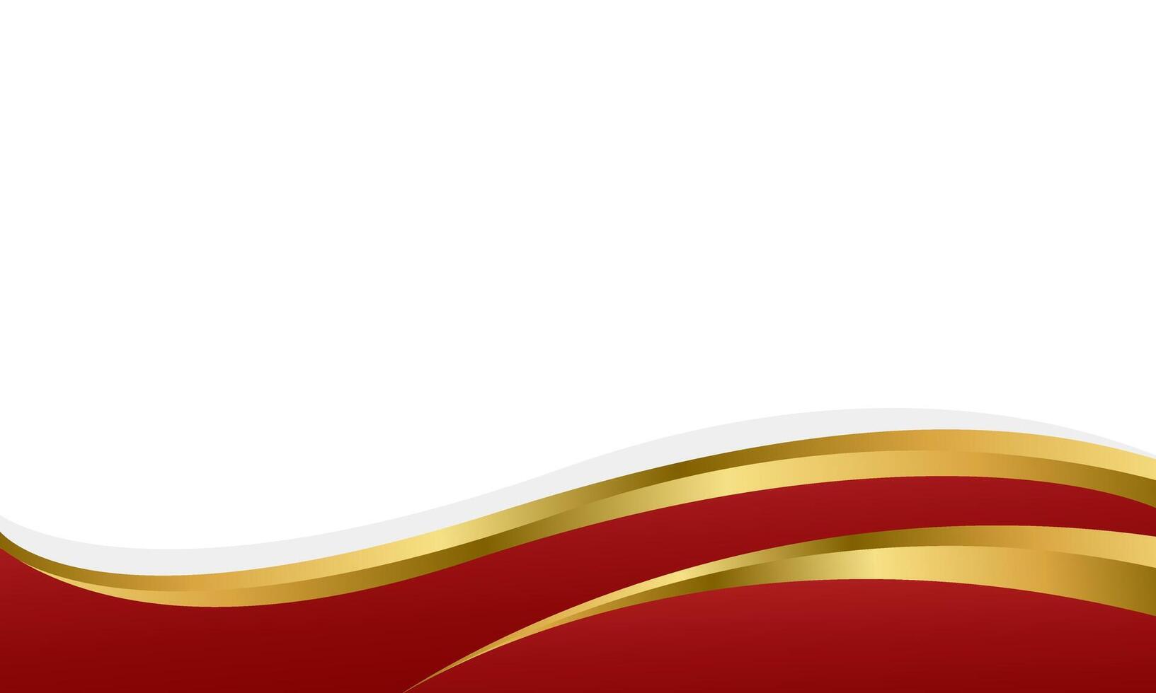Elegant Red and Gold Abstract Wave Background. Modern luxury design vector