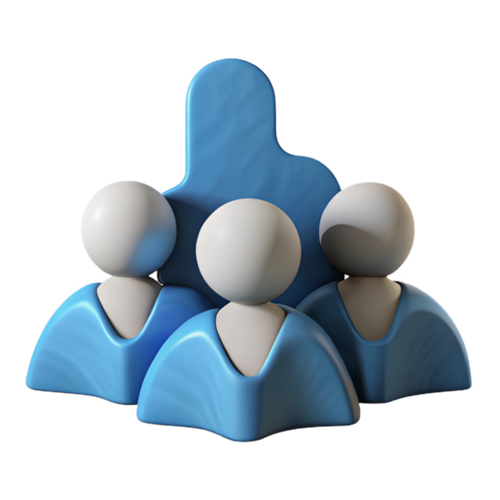 extraordinary contemporary Diverse Group Silhouette Cutout with Upward Angle premium png
