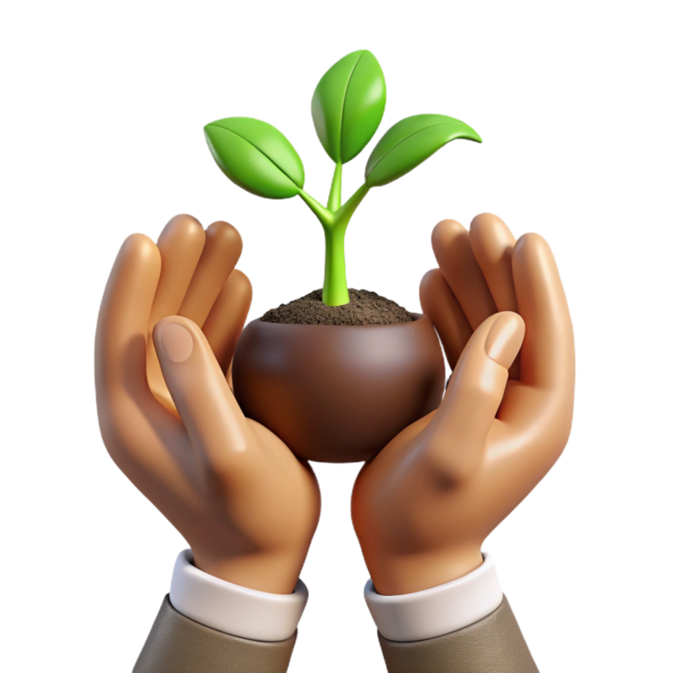 wonderful classic Diverse Hands Holding Up Seedling Isolated high resolution png