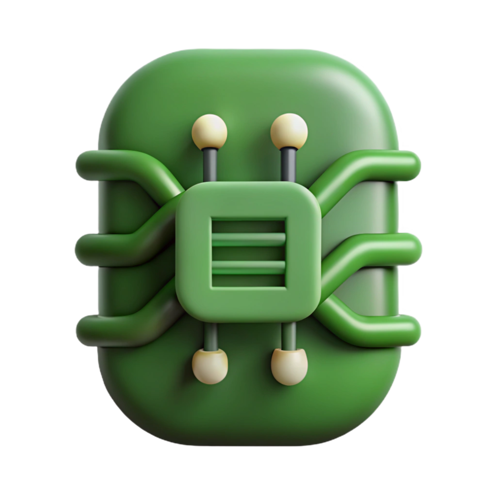impressive vintage Dna Data Encoding Icon Cutout with Green Color 4K ...