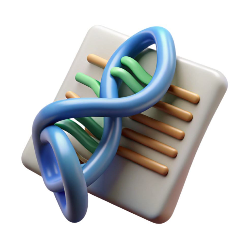 dramatic rustic Dna Data Preservation Concept Isolated exclusive png