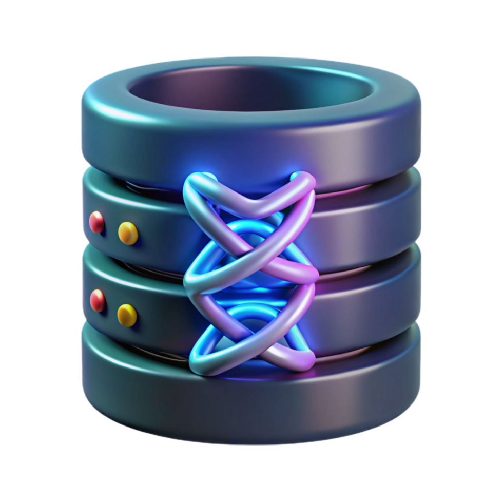 beautiful traditional Dna Data Storage Concept with Binary Code Cutout professional png
