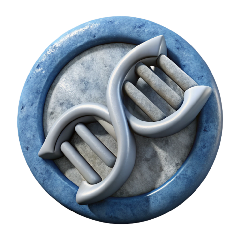 serene minimalist Dna Data Preservation Symbol Cutout original png
