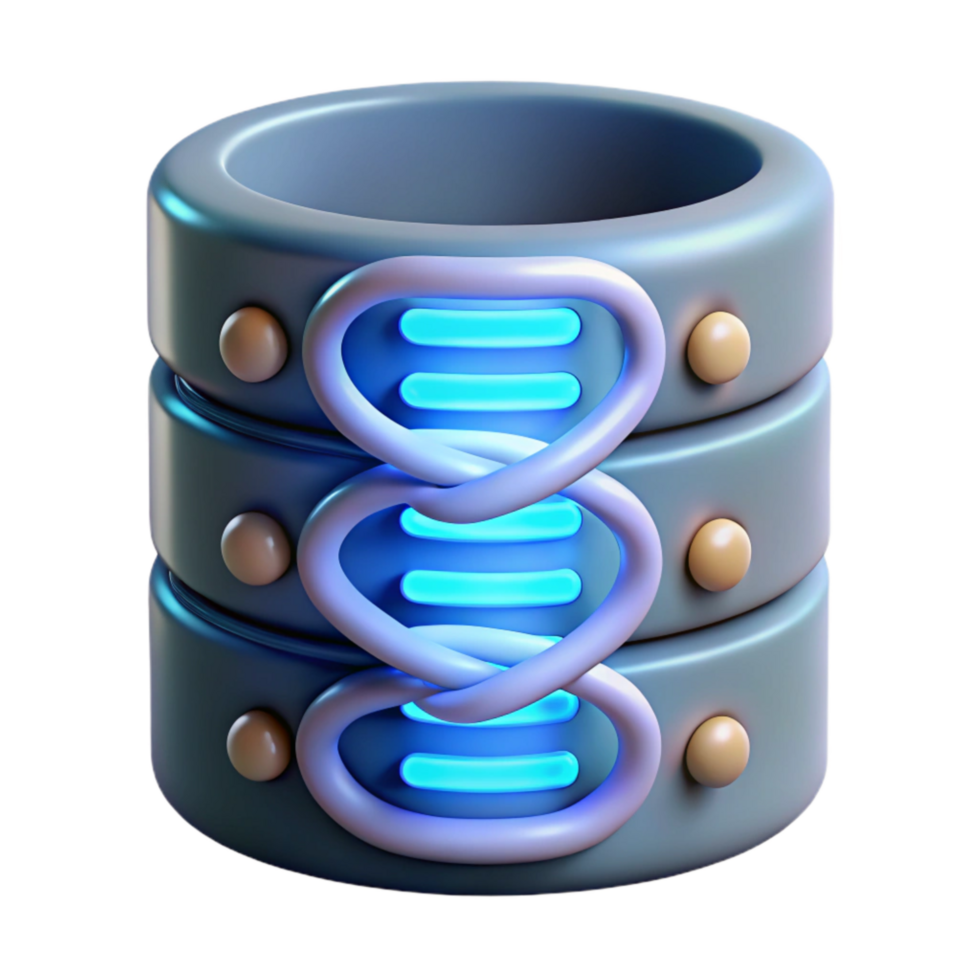 dramatic rustic Dna Data Storage Concept with Binary Code Cutout professional png