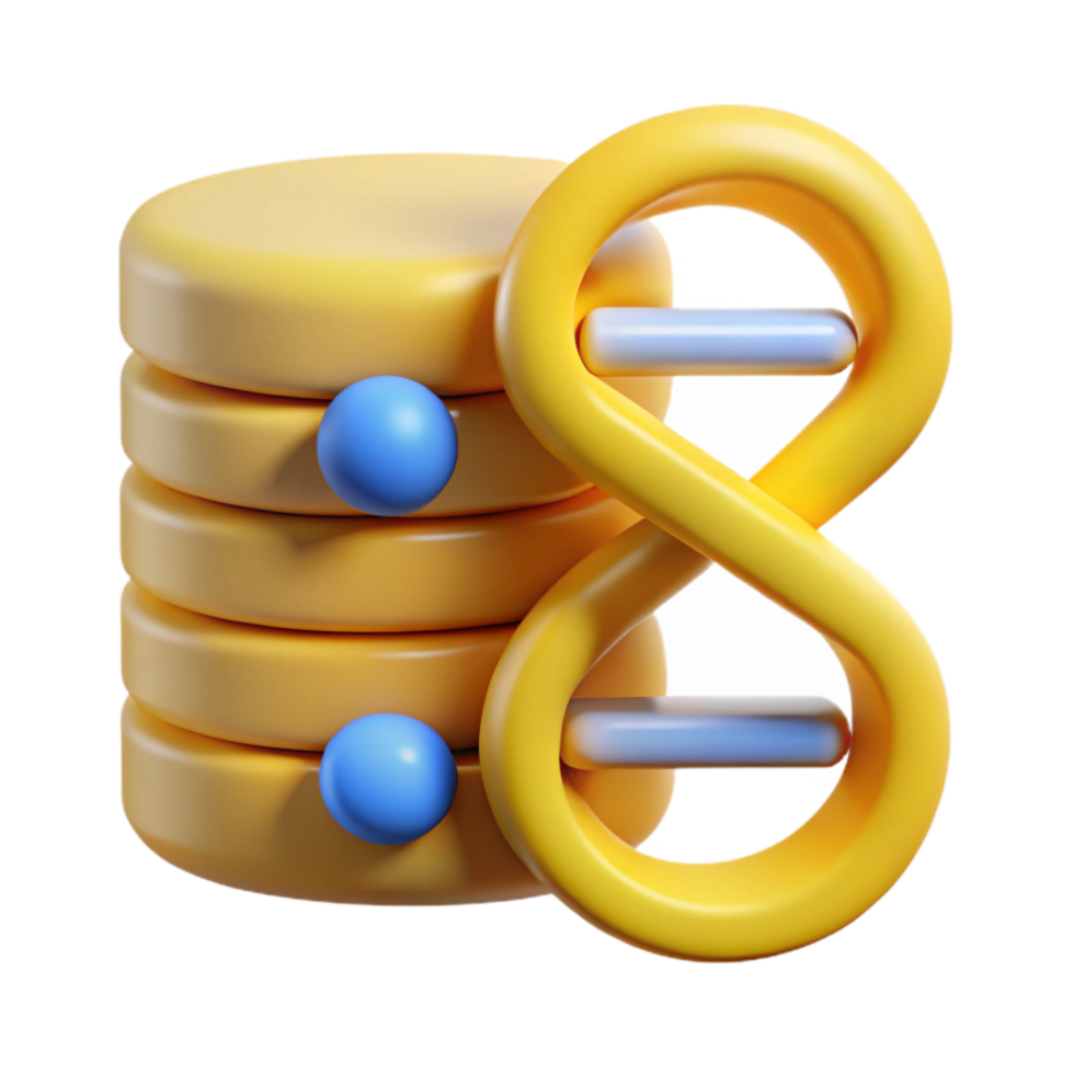 magnificent minimalist Dna Data Storage Visualization with Yellow Hue Isolated exclusive png