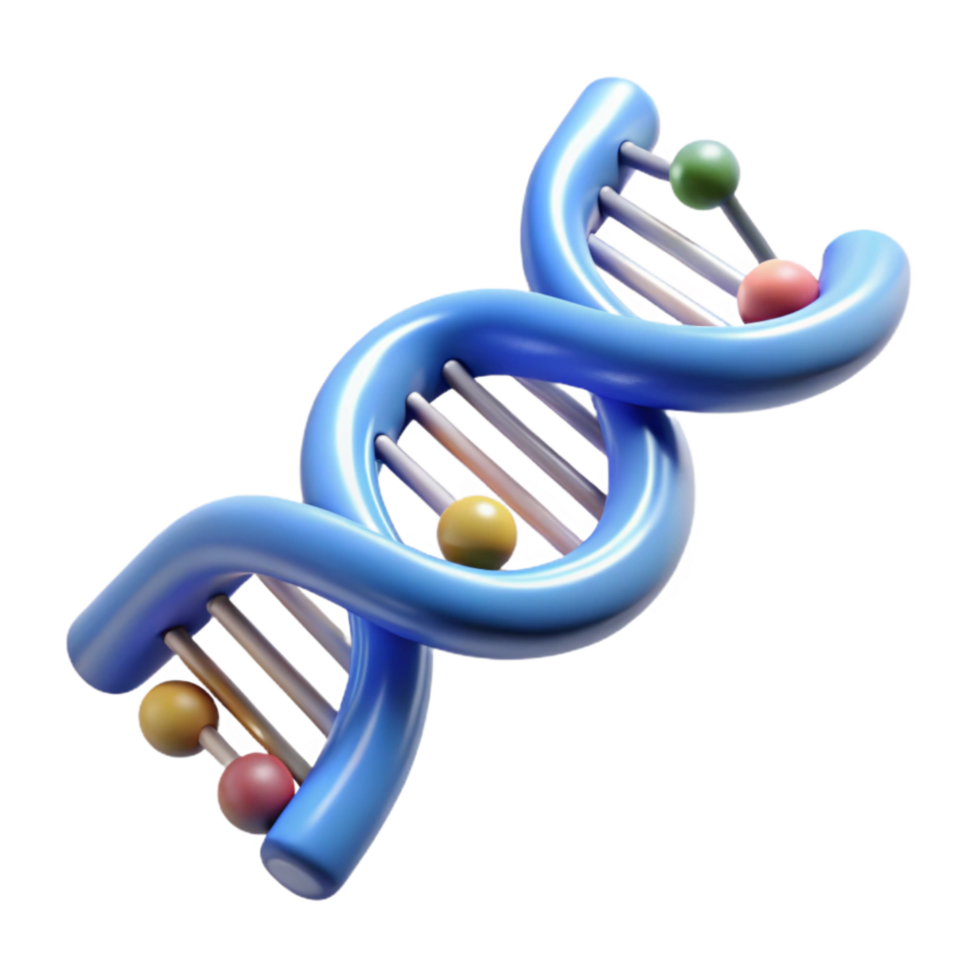 extraordinary rustic Dna Double Helix with Data Flow Lines Transparent Background detailed png