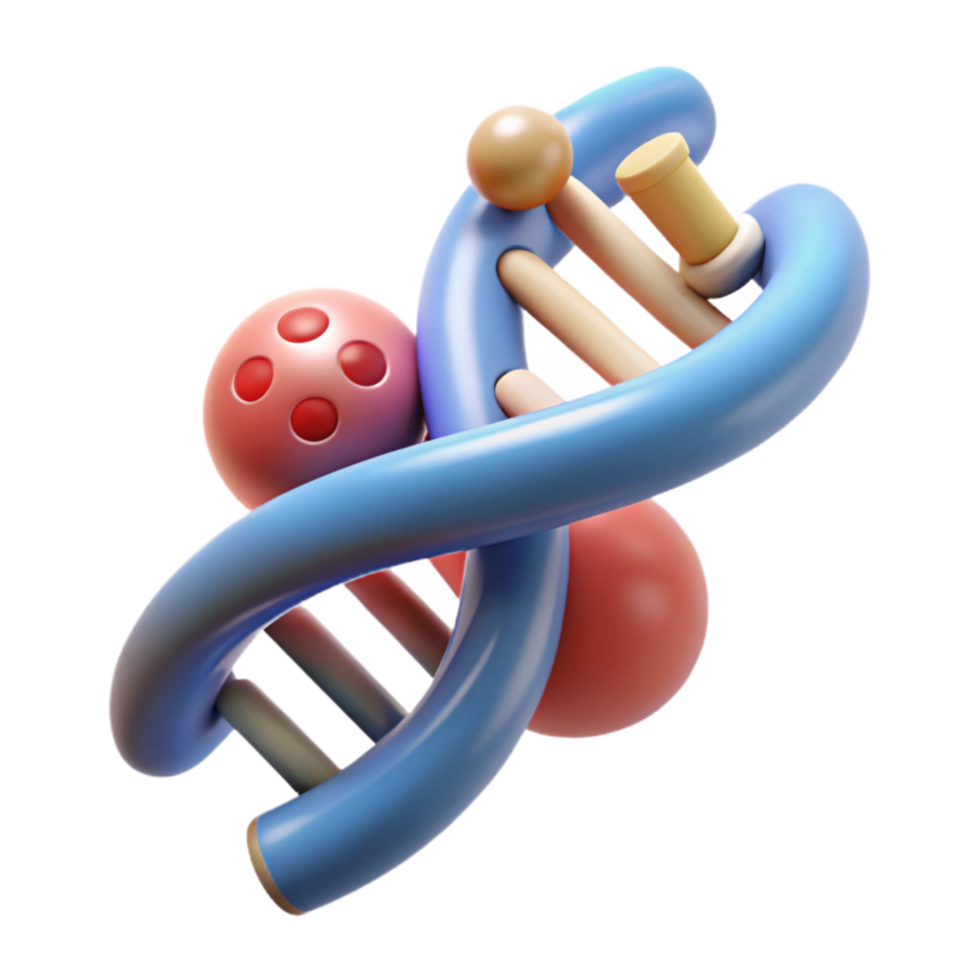 elegant classic Dna Extraction Process Animation Transparent Background premium png
