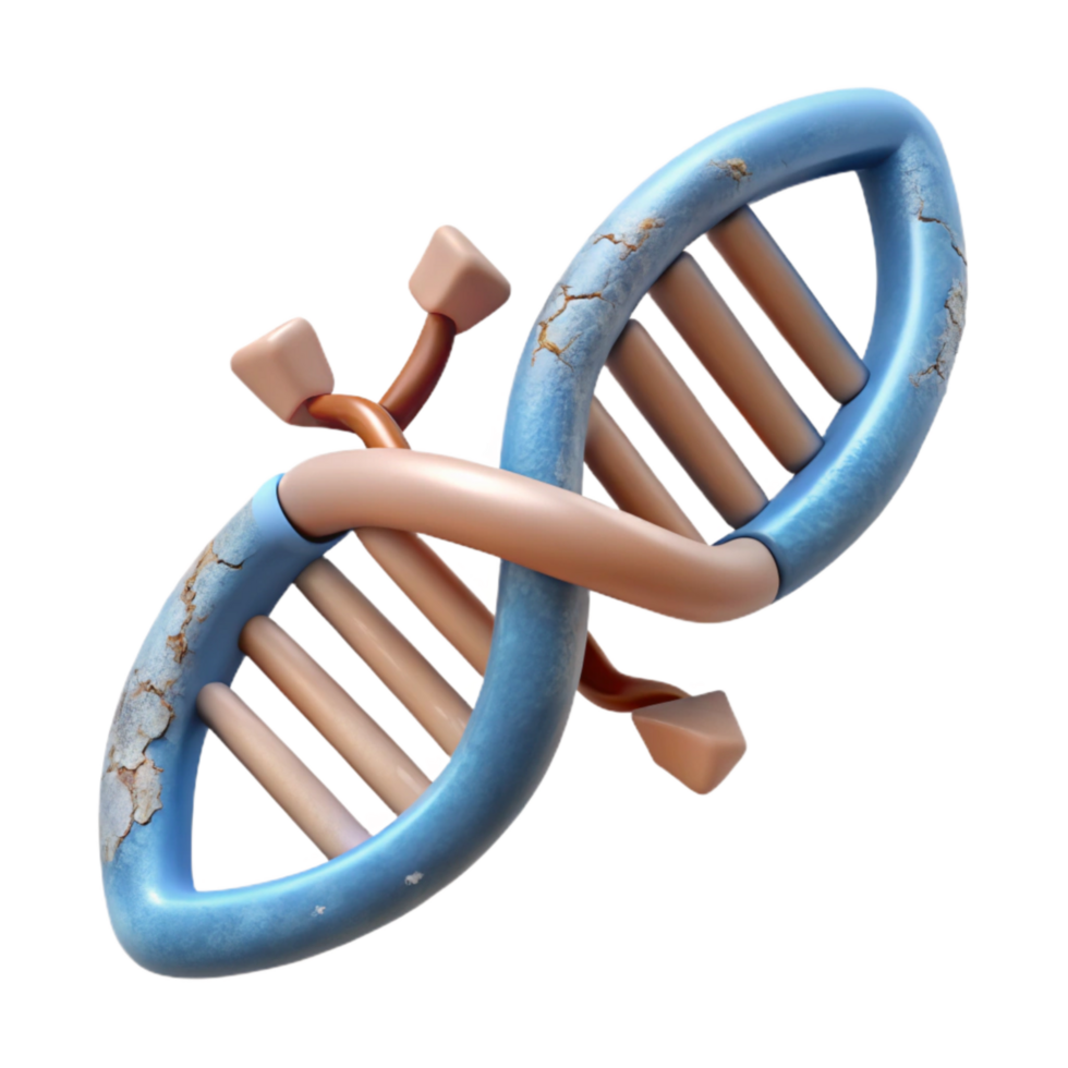 dramatic abstract Dna Fragmentation Illustration Top View Cutout high resolution png
