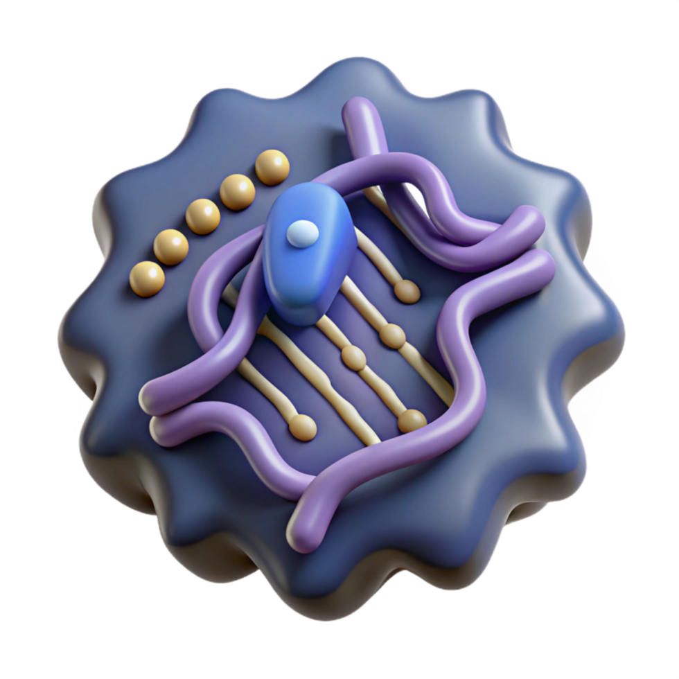 elegant traditional Dna Fragment with Binary Code Overlay Transparent Background authentic png