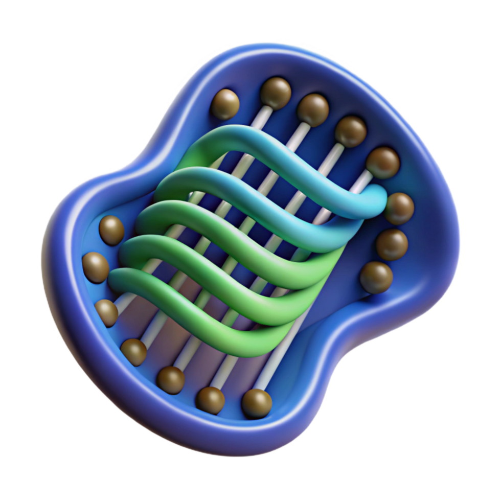 beautiful creative Dna Fragment with Binary Code Overlay Transparent Background 4K png