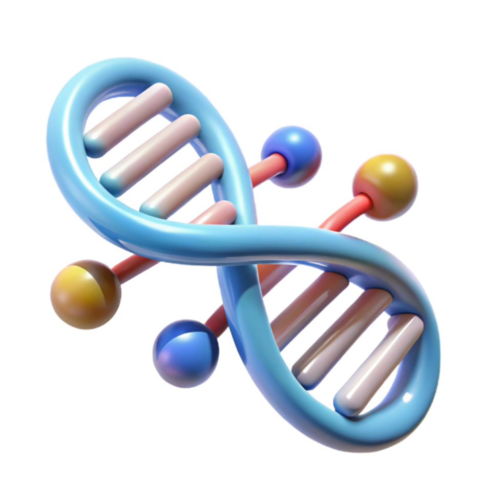 dramatic vintage Dna Helix with Data Flow Animation Isolated Element genuine png