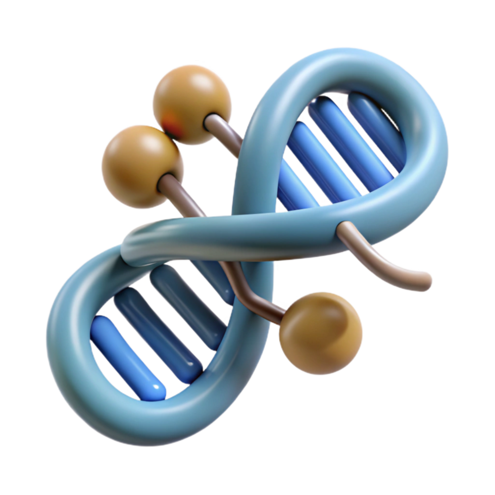 dramatic classic Dna Molecule with Binary Data Overlay Cutout professional png