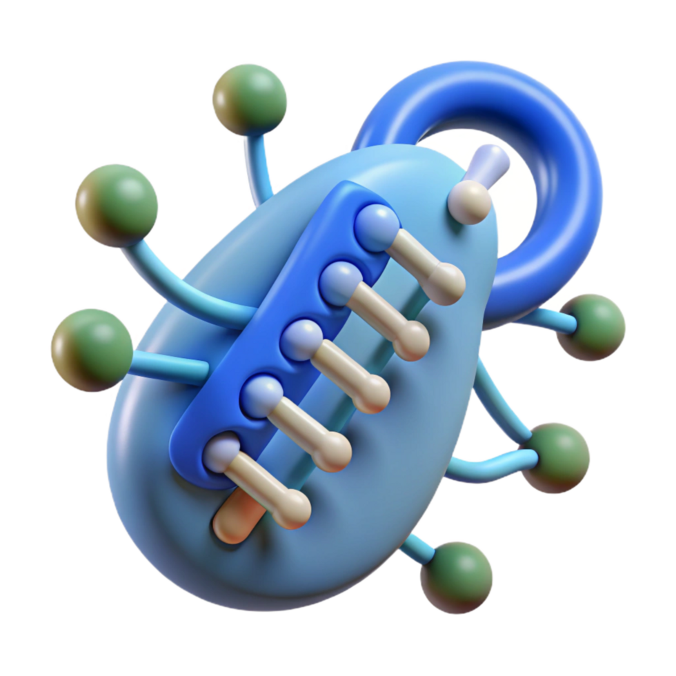 elegant abstract Dna Molecule with Data Encryption Symbol Isolated high quality png