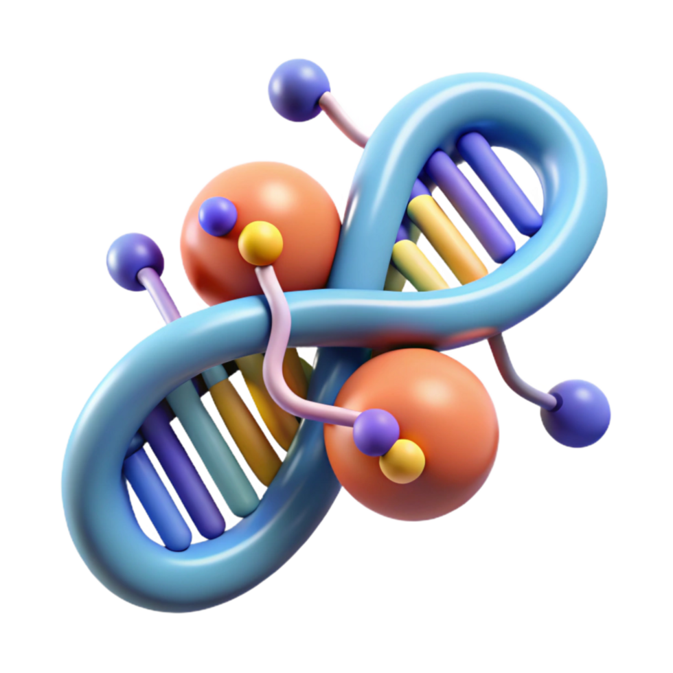 extraordinary rustic Dna Molecule with Data Encryption Symbol Isolated premium png