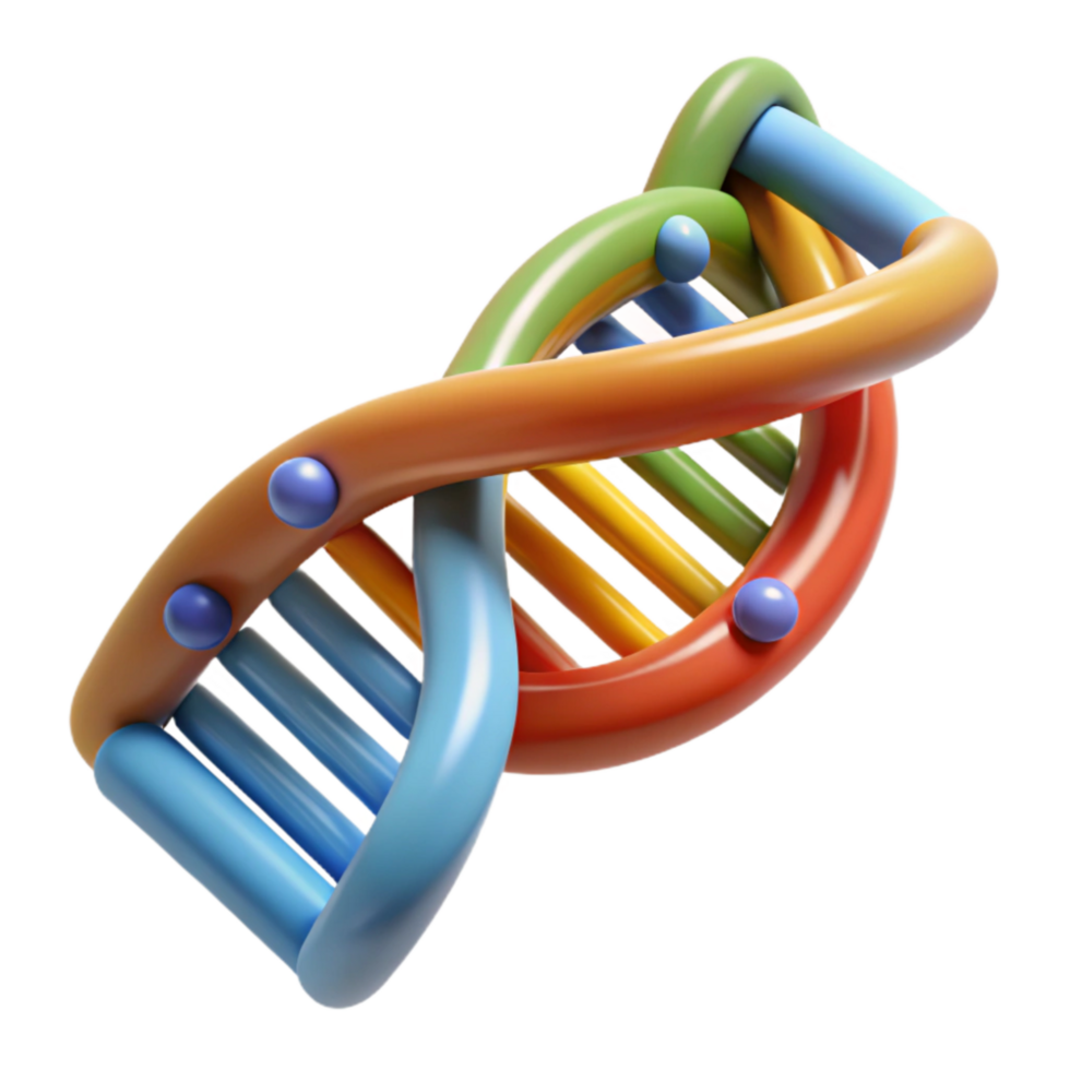 stunning vintage Dna Replication Process Diagram with Transparent Background professional png