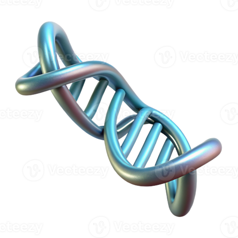 serene traditional Dna Strand Helix Abstract Art Transparent Background professional png